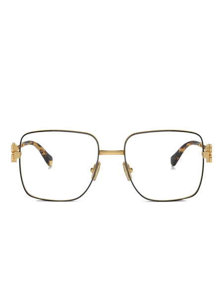  Miu Miu Eyewear Square-frame Glasses - Black 