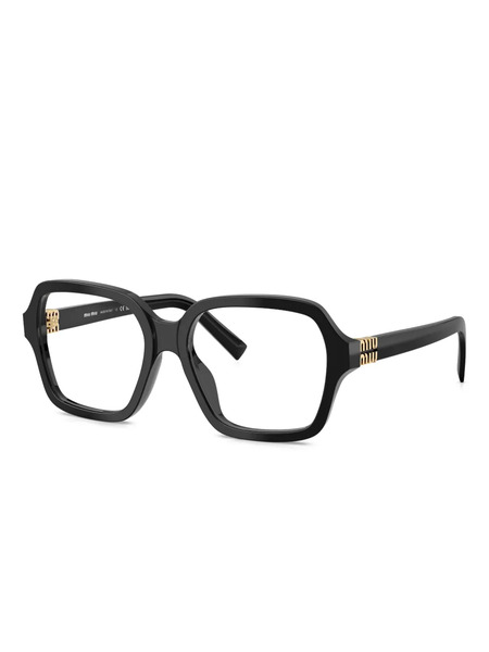  Miu Miu Eyewear Square-frame Glasses - Black 