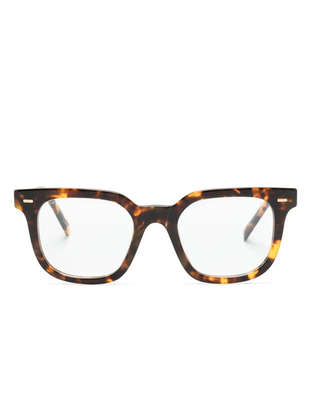  Miu Miu Eyewear Square-frame Glasses - Brown 