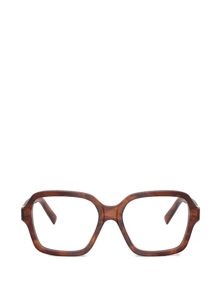  Miu Miu Eyewear Square-frame Glasses - Brown 