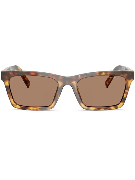  Miu Miu Eyewear Square-frame Sunglasses - Brown 