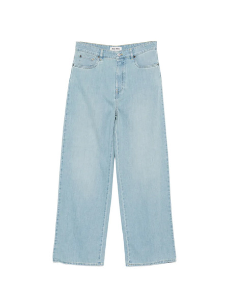  Miu Miu Five Pockets Clear Jeans - Blue 