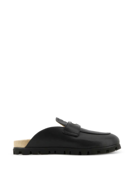  Miu Miu Leather Mules - Black 