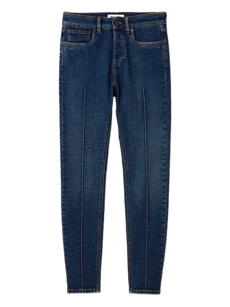  Miu Miu Logo Jeans - Blue 