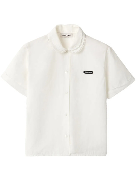  Miu Miu Poplin Shirt - White 