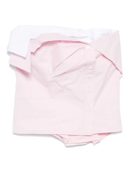  Miu Miu Poplin Top - Pink 