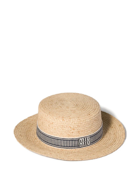  Miu Miu Raffia Hat - Neutrals 