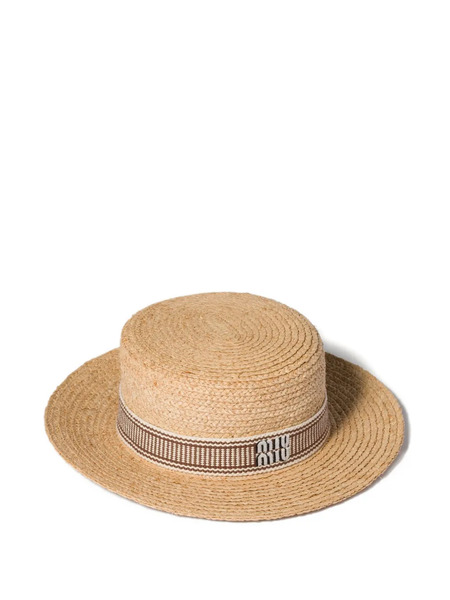  Miu Miu Raffia Hat - Neutrals 