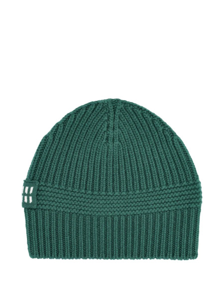  Miu Miu Ribbed Logo Hat - Green 