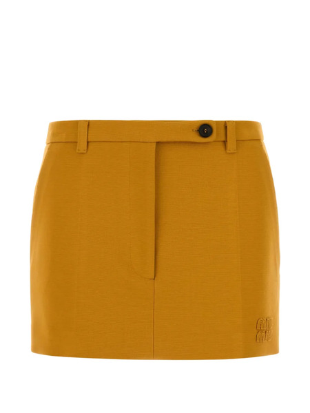  Miu Miu Stretch-fit Mini Skirt - Yellow 