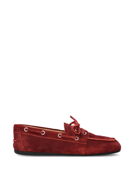  Miu Miu Suede Loafers - Red 