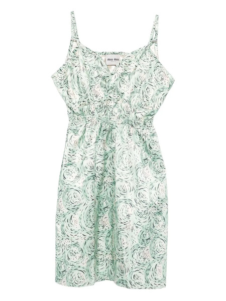  Miu Miu Swirl-print Dre - Green 