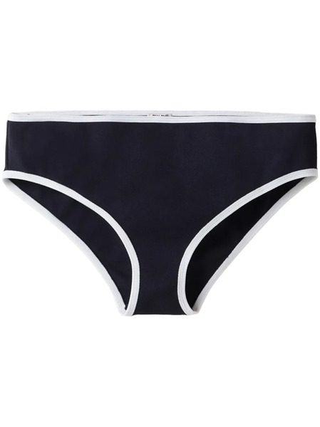  Miu Miu Technical-knit Bikini Bottom - Blue 
