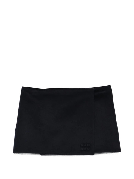  Miu Miu Wrap Mini Skirt - Blue 