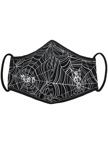  Mjb Marc Jacques Burton Web-print Face Mask - Black 