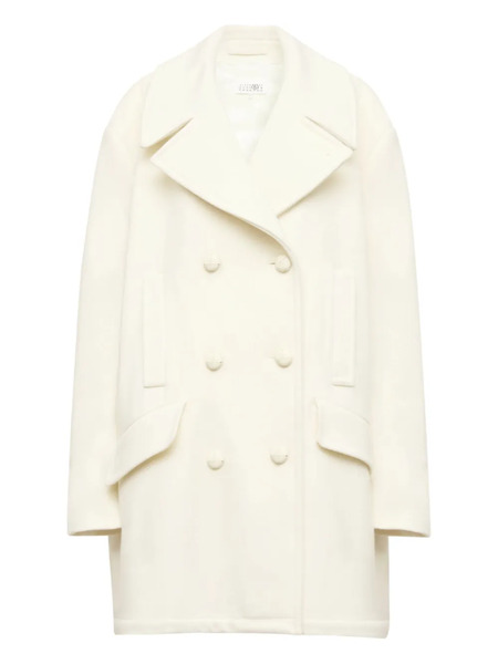  Mm6 Maison Margiela Double-breasted Coat - Neutrals 
