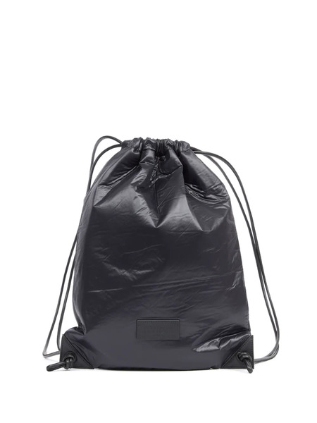 Mm6 Maison Margiela Drawstring Faux-leather Backpack - Black 