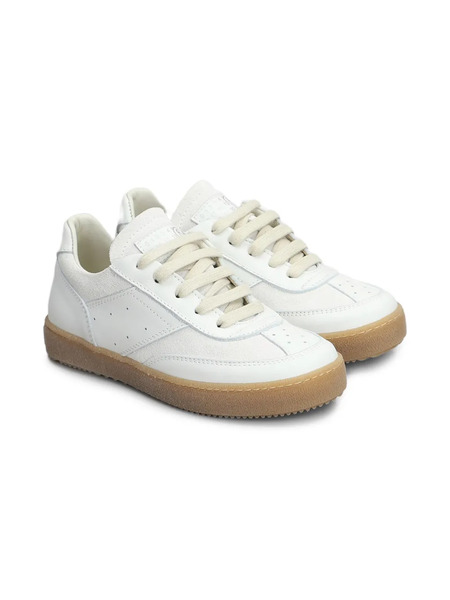  Mm6 Maison Margiela Kids Leather Sneakers - White 