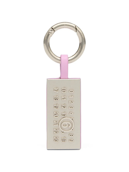  Mm6 Maison Margiela Numeric Charm Keyring - Silver 