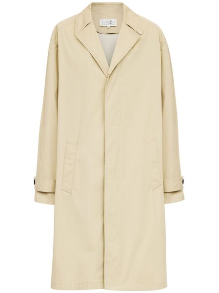  Mm6 Maison Margiela Single-breasted Coat - Neutrals 