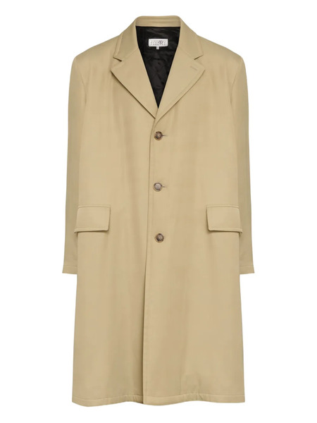  Mm6 Maison Margiela Single-breasted Coat - Neutrals 