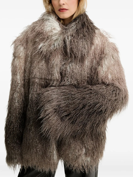  Mmc Studio Floro Faux-fur Coat - Brown 
