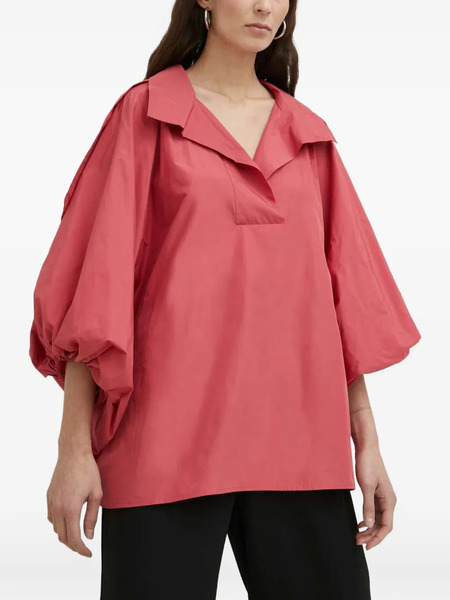  Mmc Studio Mandal Balloon-sleeve Top - Red 