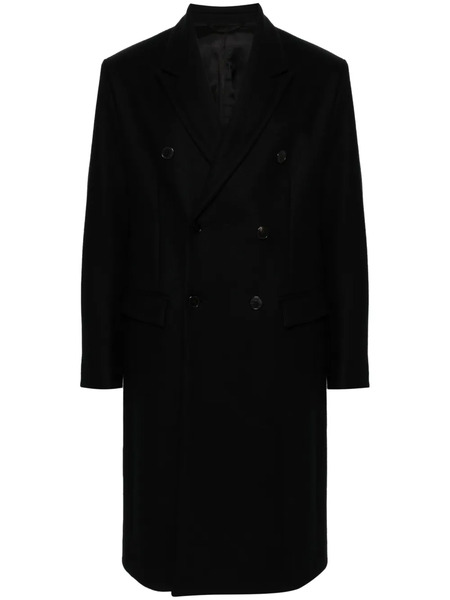 Modes Garments Double-breasted Wool Coat - Black 