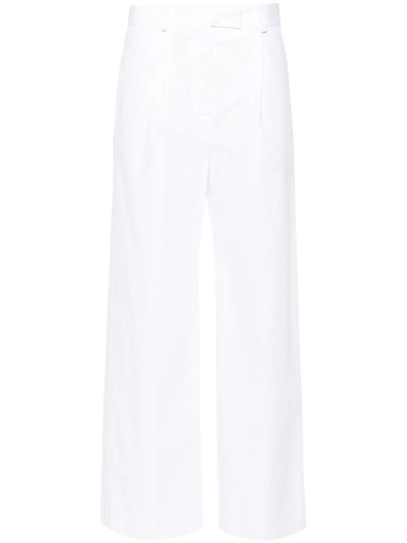  Modes Garments Poplin Straight-leg Trousers - White 