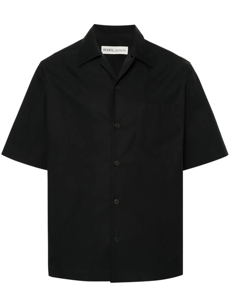  Modes Garments Short-sleeve Poplin Shirt - Black 