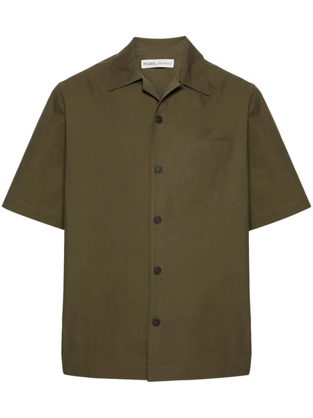  Modes Garments Short-sleeve Poplin Shirt - Green 
