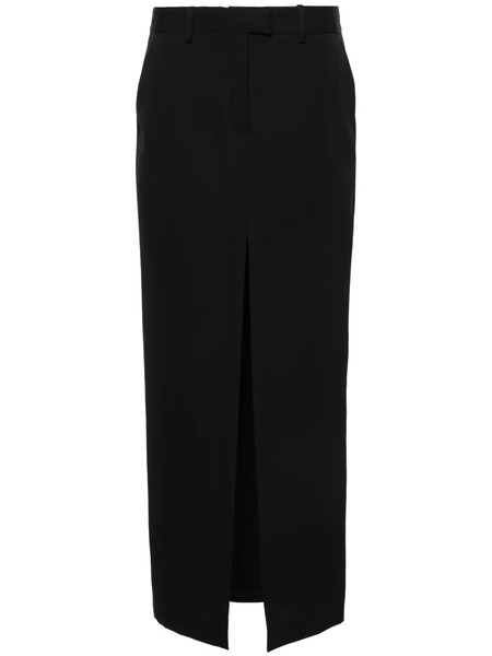  Modes Garments Wool Midi Skirt - Black 