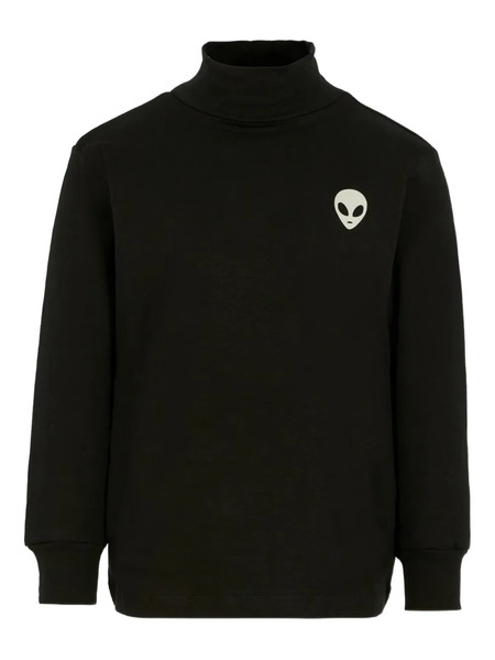  Molo Alien-embellished Turtleneck Top - Black 