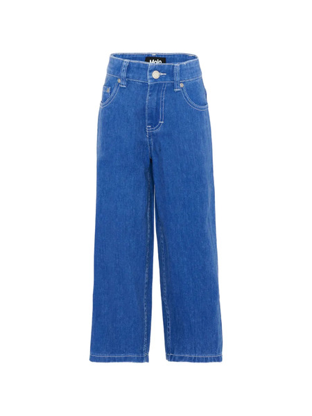  Molo Belt-loop Buttoned Jeans - Blue 