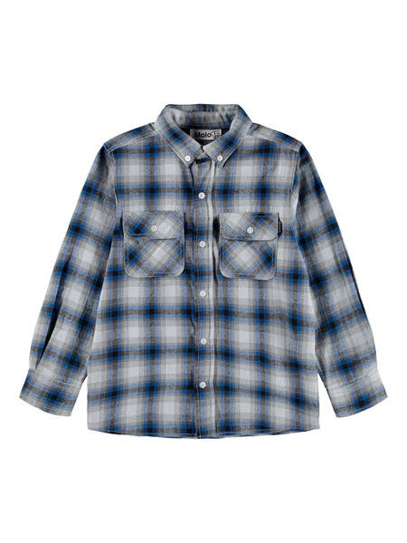  Molo Checked Button-up Shirt - Blue 