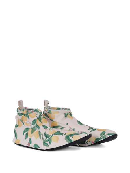  Molo Floral-print Slippers - Neutrals 