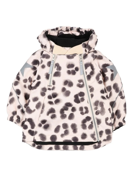  Molo Leopard Logo-star Jacket - Neutrals 