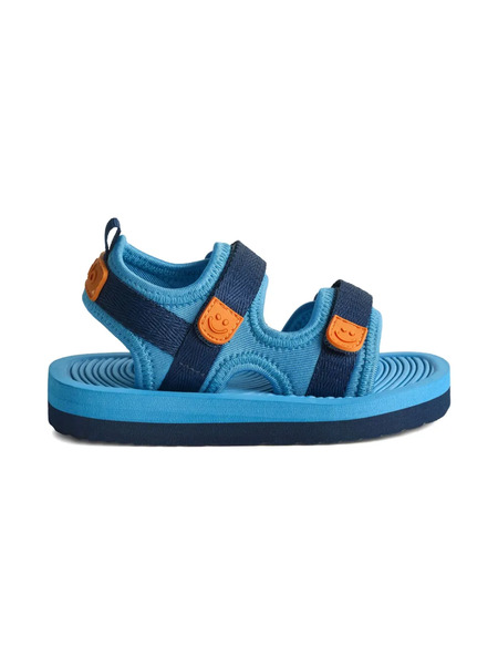  Molo Smiley-face Strap Sandals - Blue 