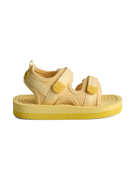  Molo Smiley-face Strap Sandals - Yellow 