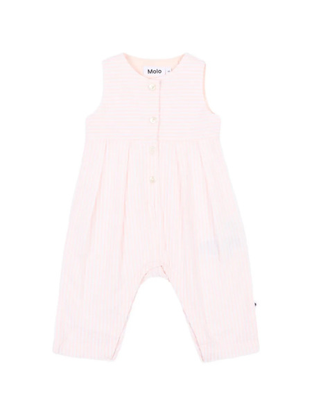  Molo Striped Romper - Pink 