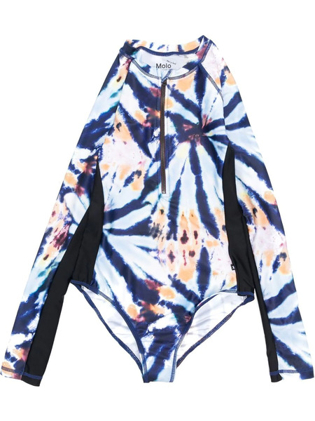  Molo Tie Dye-print Swim Suit - Blue 