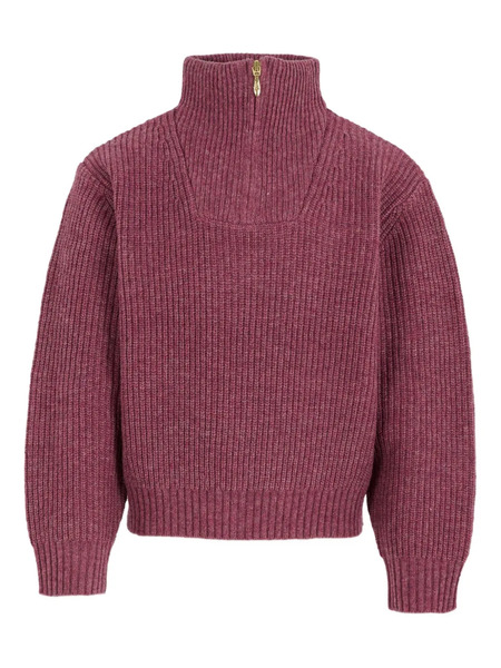  Molo Turtlteneck Ribbed Sweater - Red 