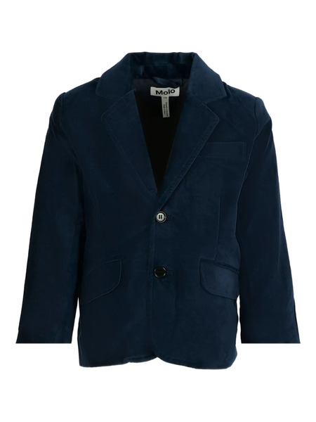  Molo Velvet Two-button Blazer - Blue 