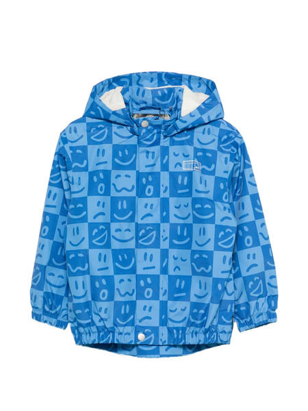  Molo Waiton Hooded Rain Jacket - Blue 