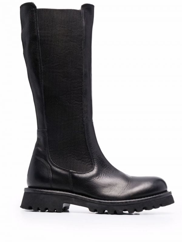  Moma Knee-length Leather Boots - Black 