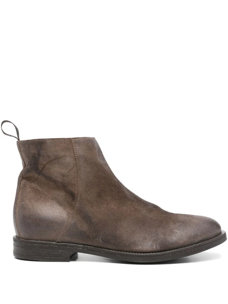  Moma Leather Ankle Boots - Brown 