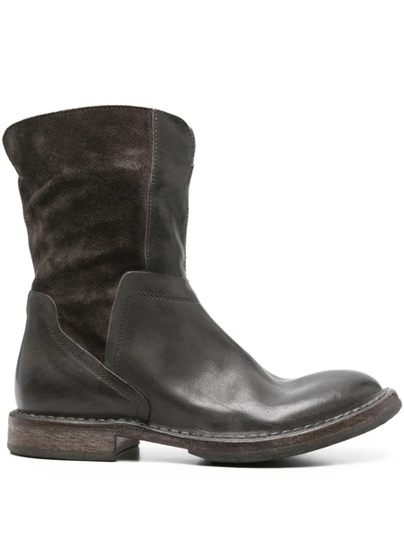  Moma Minsk Panelled Ankle Boots - Black 
