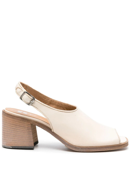  Moma Square-toe Slingback Sandals - Neutrals 