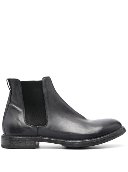 Moma Tronchetto Leather Boots - Grey 