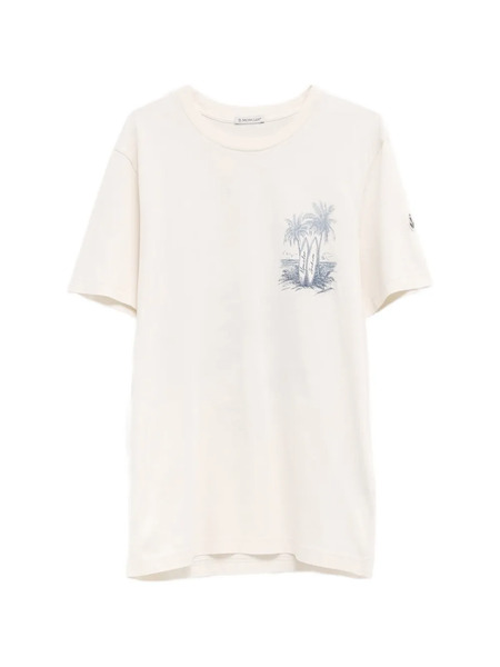  Moncler Beach Printed T-shirt - Neutrals 